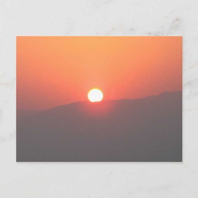 Israel Masada Sunrise-vykort - Anpassat Vykort (Framsida)