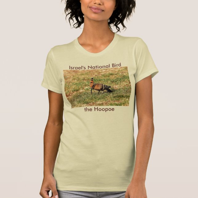 Israel medborgarefågel - skjorta för Hoopoe T Shirt (Framsida)