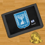 Israel Menorah-plånböcker, emblem, Israel mode<br><div class="desc">Walléer: Israel Jackar om Arm & patriotiska Israel Flagga - kärlek mitt land,  resor,  helgdag,  nationalpatrioter/sportfantaster</div>