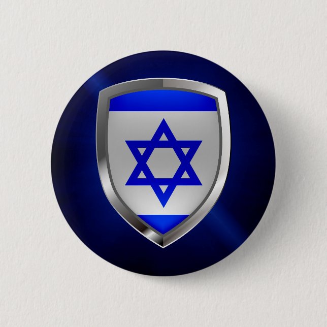 Israel Metallic Emblem Knapp (Framsida)