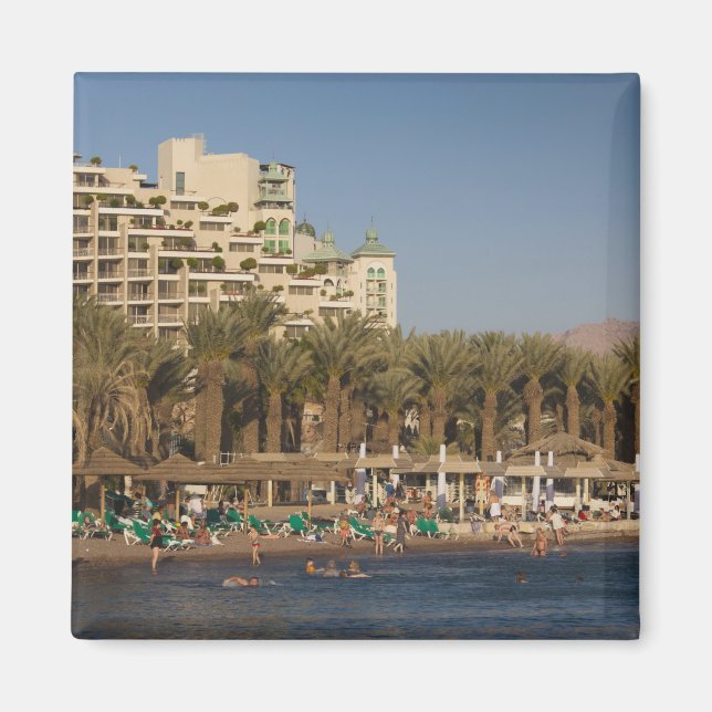 Israel, Negev, Eilat, Röda havets fallfront Magnet (Framsidan)