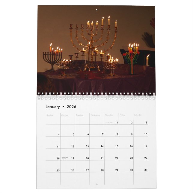 Israel och judisk festmåltid och säsonger kalender (Jan 2026)