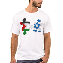 Israel och Palestinakonflikten Flagga Puzzle T-Shi