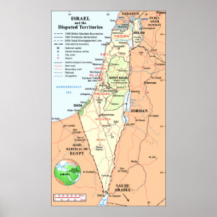 Israel - om gränstvister poster