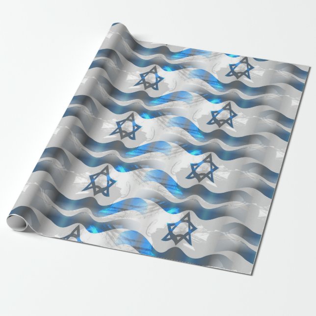 israel-omslutning papper presentpapper (Utrullad)