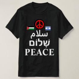 Israel - Palestina-kriget: Arabiska, Hebreiska, FR T Shirt