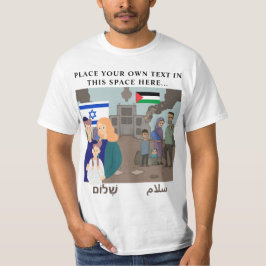 Israel - Palestina-kriget "FRED FAMILJ" PERSONALIS T Shirt