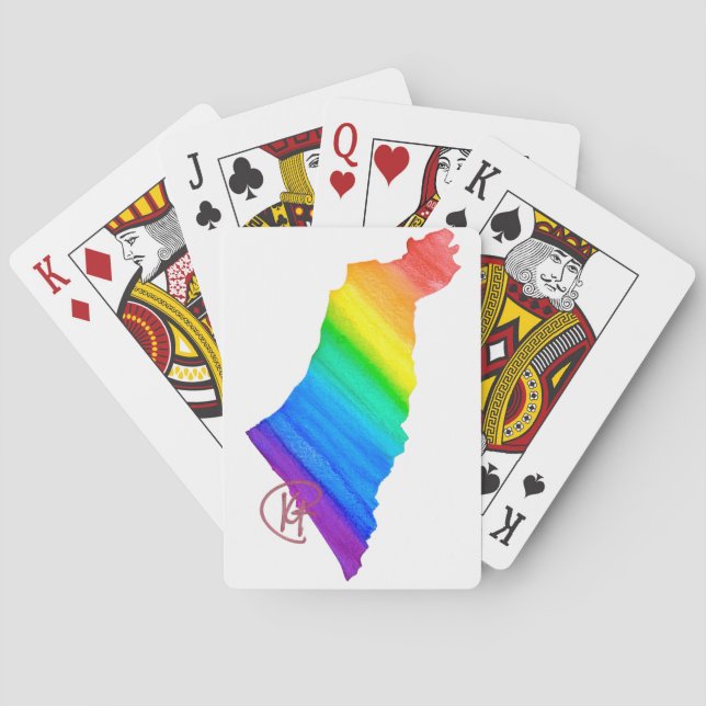 Israel Pride Art Casinokort (Baksidan)