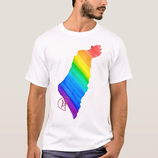 Israel Pride Art T Shirt (Framsida)