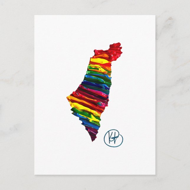 Israel Pride Studio Art Vykort (Framsida)