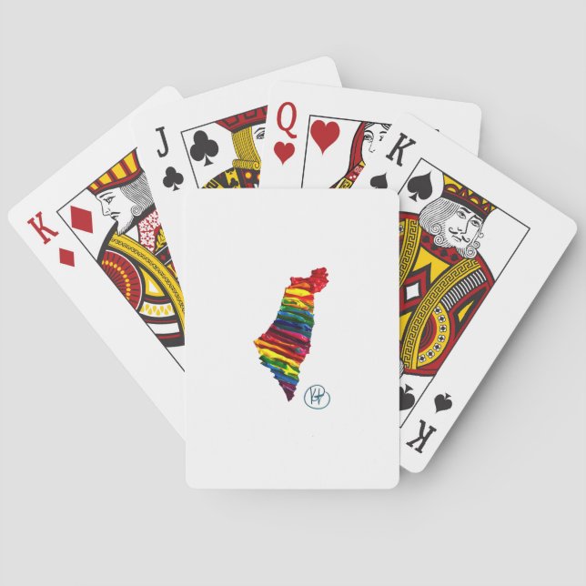 Israel Pride Studio Konst Casinokort (Baksidan)