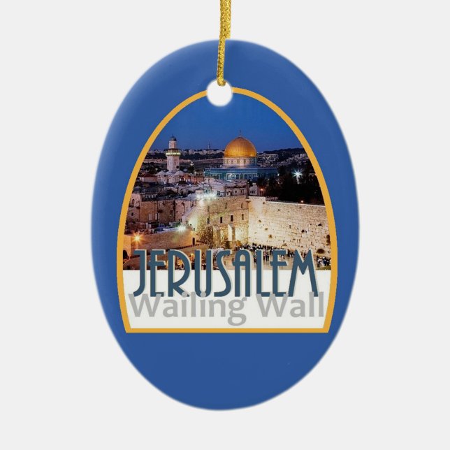 ISRAEL prydnad Julgransprydnad Keramik (Framsidan)