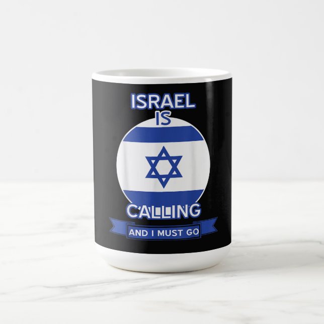 Israel ropar och jag måste åka  kaffemugg (Center)