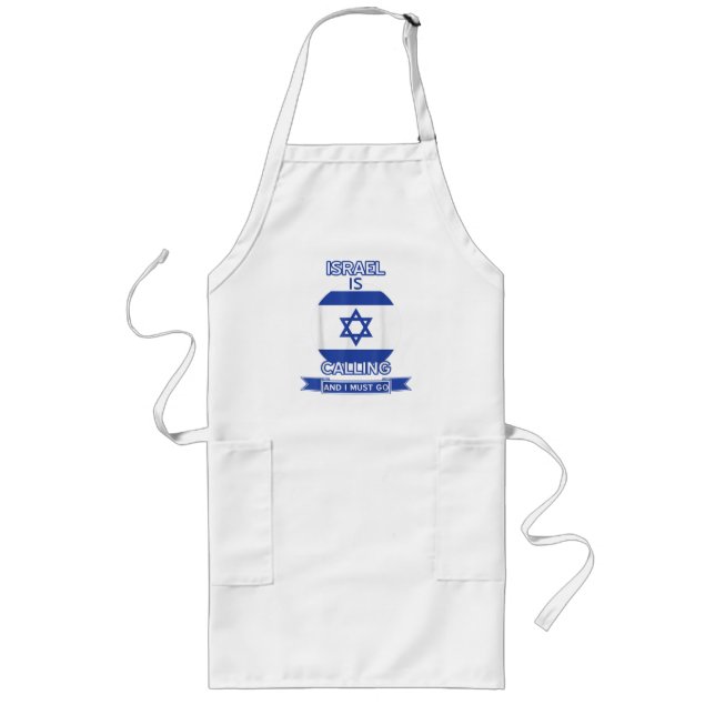 Israel ropar och jag måste åka långt förkläde (Framsidan)