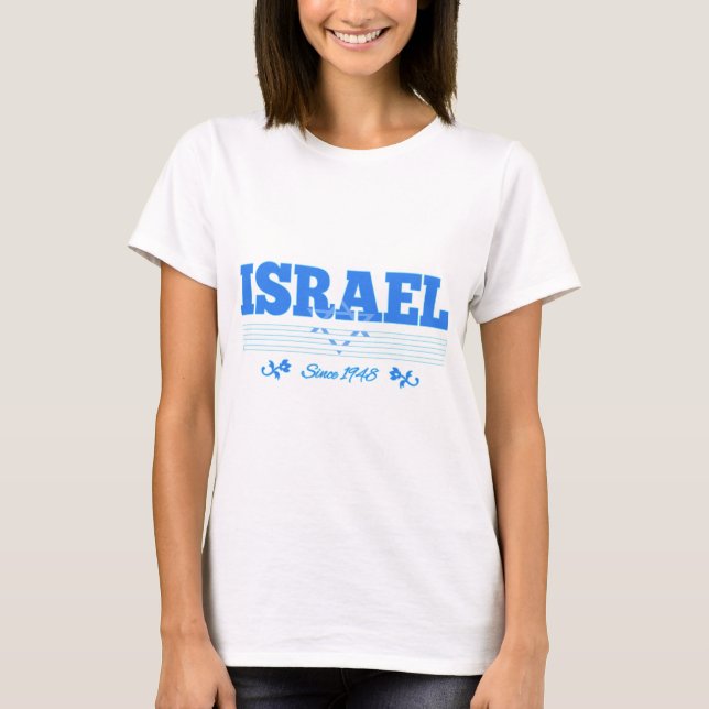 ISRAEL, sedan 1948 colorized T Shirt (Framsida)