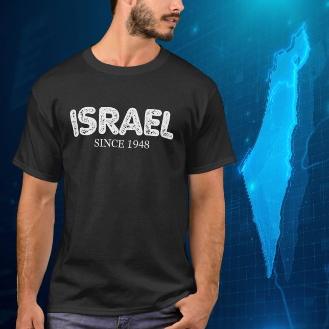 Israel sedan 1948, enkelt israeliskt Pride T Shirt (Skapare uppladdad)