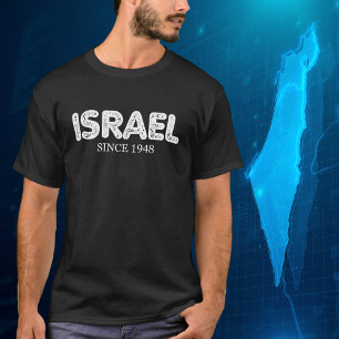 Israel sedan 1948, enkelt israeliskt Pride T Shirt