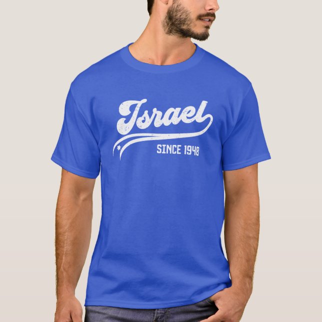 Israel sedan 1948 Retro T Shirt (Framsida)