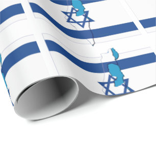 Israel STAR I DAVID Israelisk Flagga Presentpapper