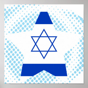 Israel stjärna poster