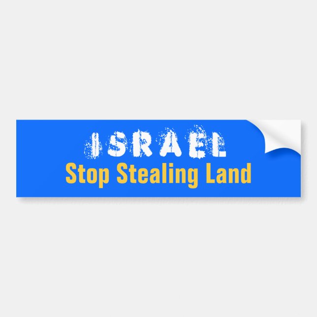 ISRAEL stopp som stjäler land Bildekal (Framsidan)
