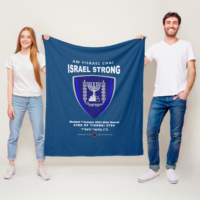 Israel Strong - Am Yisrael Chai Fleecefilt (På plats)