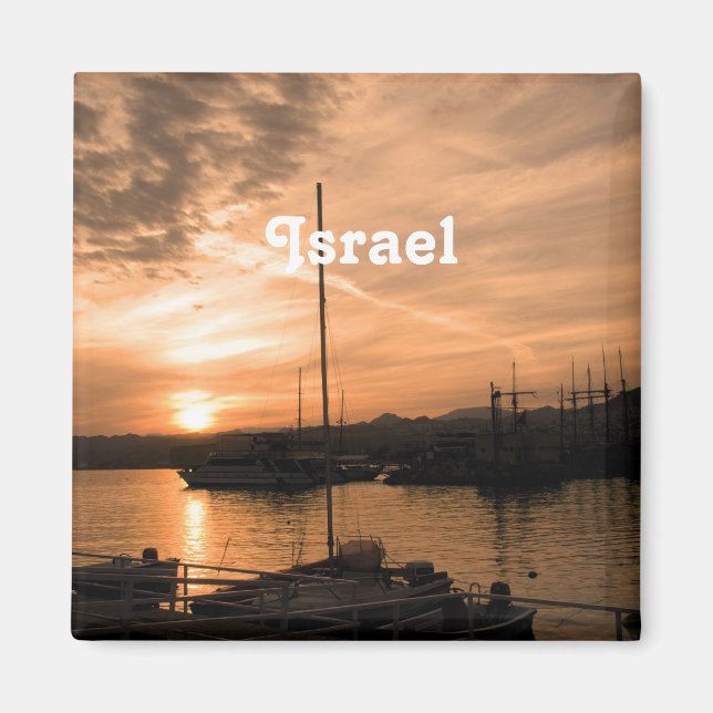 Israel Sunset Magnet (Framsidan)