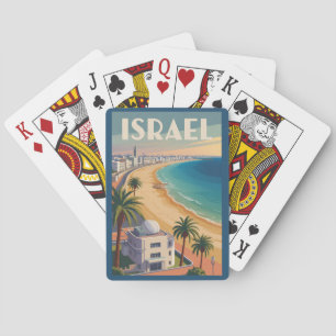 Israel Tel Aviv Illustration Resa Konst Vintage Casinokort