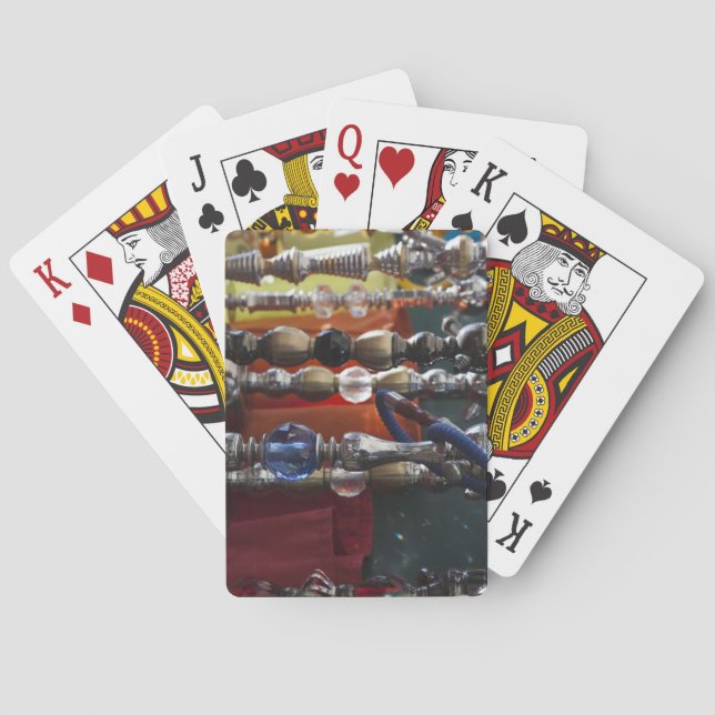 Israel, Tel Aviv, Jaffa, sheesha vatten rör Casinokort (Baksidan)