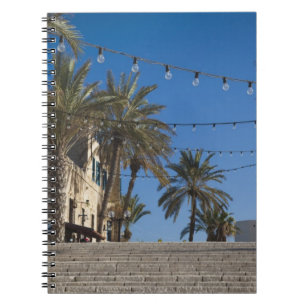 Israel, Tel Aviv, Jaffa, trappor, Old Jaffa Anteckningsbok Med Spiral