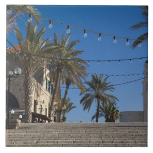 Israel, Tel Aviv, Jaffa, trappor, Old Jaffa Kakelplatta