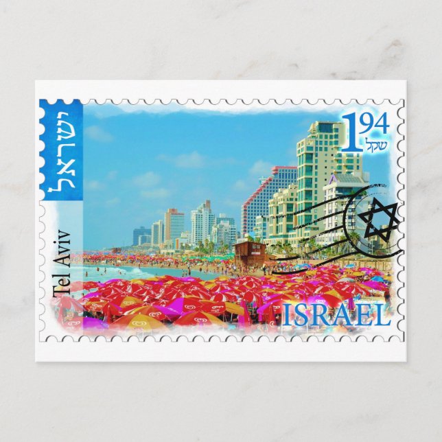 Israel Tel Aviv Vykort (Framsida)