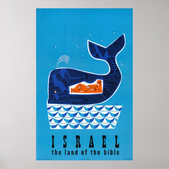 Israel Vintage resor Poster återställt (Framsidan)