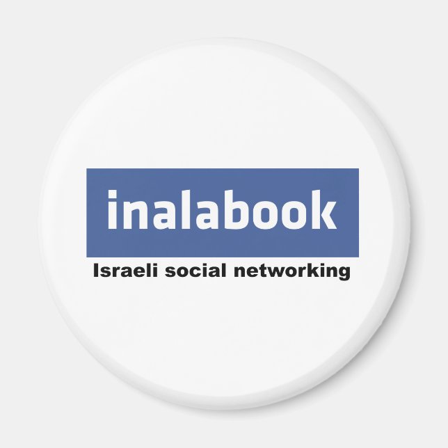 israeli facebook - inalabook magnet (Framsidan)