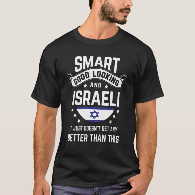 Israeli Flag Native Pride  Israel Israeli Roots T Shirt (Framsida)