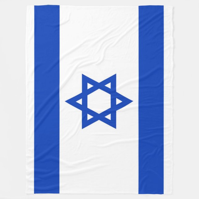 ISRAELI FLAGGA FLEECEFILT (Framsidan)