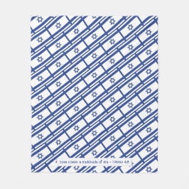 ISRAELI FLAGGA Messianic Scripture KÄRLEK COVERS Fleecefilt