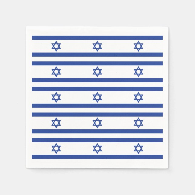 israeli Flagga Pappersservett (Framsidan)