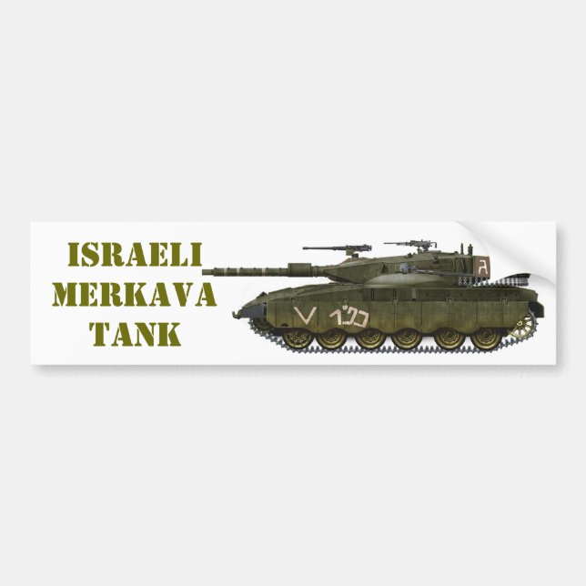 ISRAELI MERKAVA TANK BILDEKAL (Framsidan)