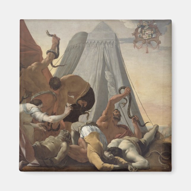 Israelier som drabbats av den brazen-serpenten magnet (Framsidan)