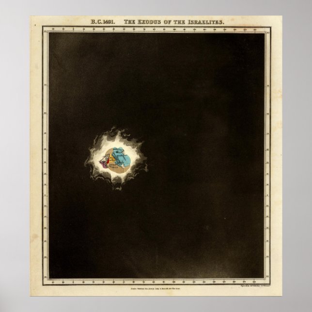 Israeliernas utvandring 1491 BC Poster (Framsidan)