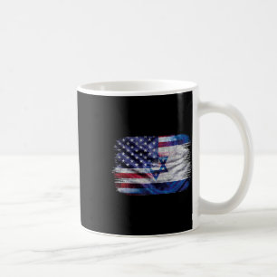 Israelisk amerikansk flagga stolthet Israel Usa fö Kaffemugg