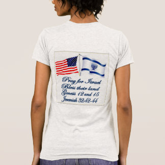Israelisk amerikanska flaggansamling t-shirt