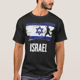 Israelisk aun för Israels Flagga Jersey Israels fo T Shirt