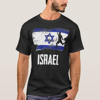 Israelisk aun för Israels Flagga Jersey Israels fo T Shirt