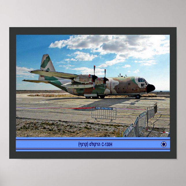 israelisk C-130H Karnaf Poster (Framsidan)