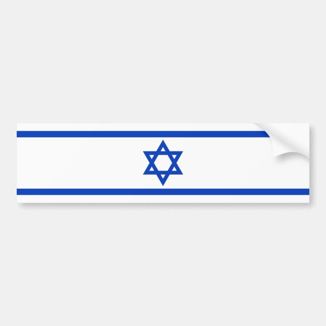 Israelisk flagga bildekal (Framsidan)