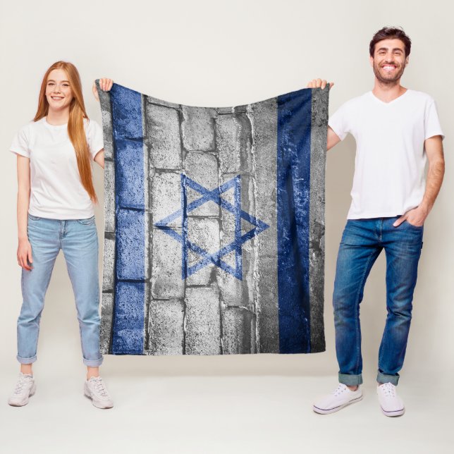 Israelisk flagga fleecefilt (På plats)
