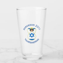 israelisk Flagga Hanukkah Angel Personlig Drinking