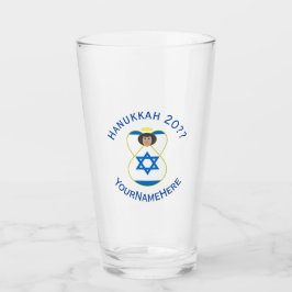 israelisk Flagga Hanukkah Angel Personlig Drinking Glaskopp